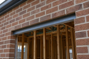 home in Australia with a steel lintel above the window