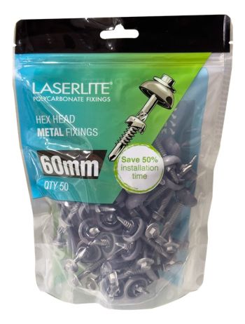 Laserlite Screw Metal - 60mm - 50 pack