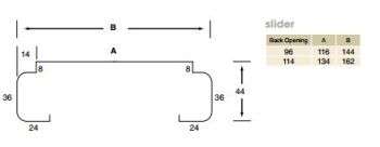Knockdown Single Cavity Slider - Suit Stud Construction