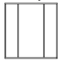 Double Sidelite Timber Door Frame - Suit 400 Corinthian Panel