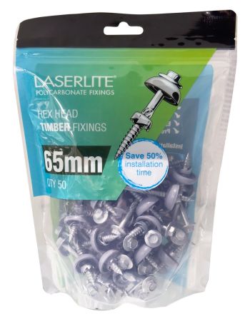 Laserlite Screw Timber-65mm - 50 pack