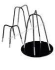 Plastic Tipped Wire Bar Chairs