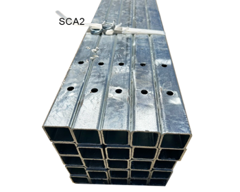 ADJUSTABLE SHS 50x50x4 COLUMN @ 3m with 36 x 4mm Dia holes