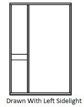 Sidelite Timber Door Frame - Size 1210 - 1450