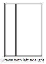 Sidelite Timber Door Frame - 1306 - Suit 400 Corinthian Panel