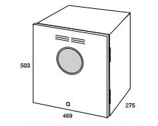 Meter Box - Single Gas - with lock & view panel