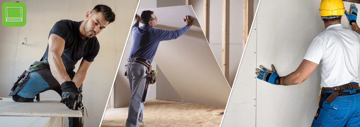 working and installing plasterboard